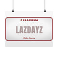 Custom License Plate Wall Poster